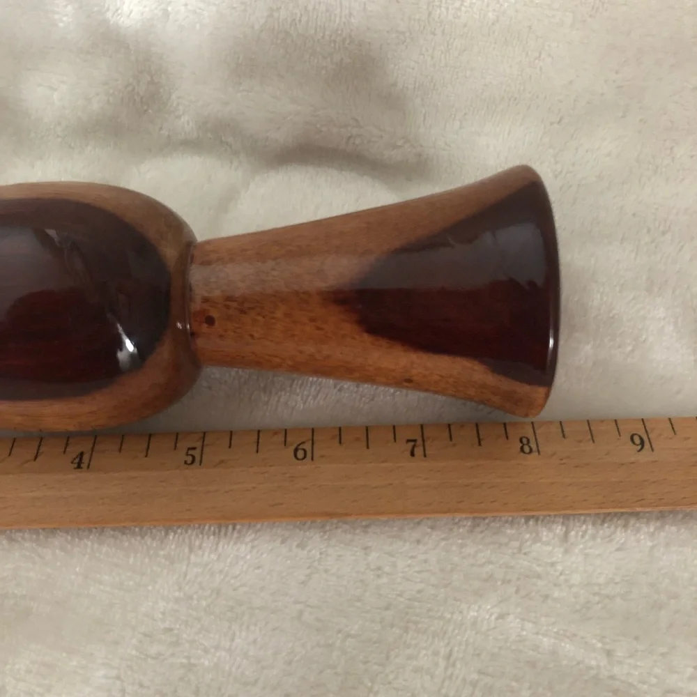 Glossy Wood Vase 8” Handmade Hand turned Artisan Decor